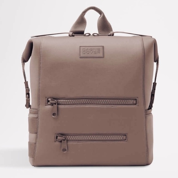 Dagne Dover Handbags - Preowned Dagne Dover Indi Neoprene Diaper Backpack Bag - Dune LARGE